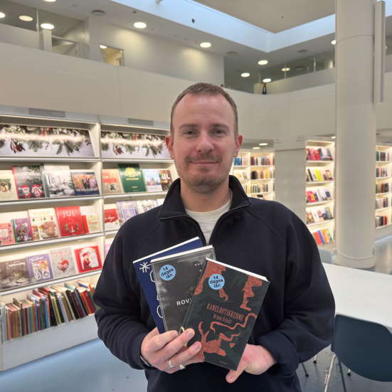 Morten på Gentofte Hovedbibliotek