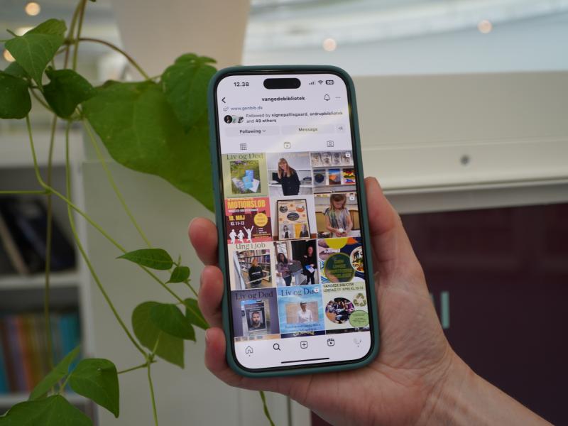 Følg Vangede Bibliotek på Instagram