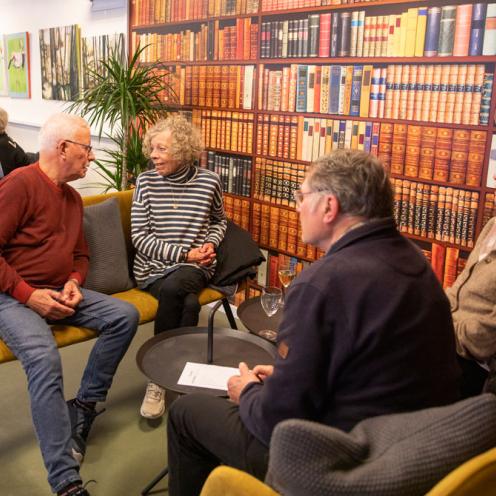 Café Cafèen på Vangede Bibliotek indenfor